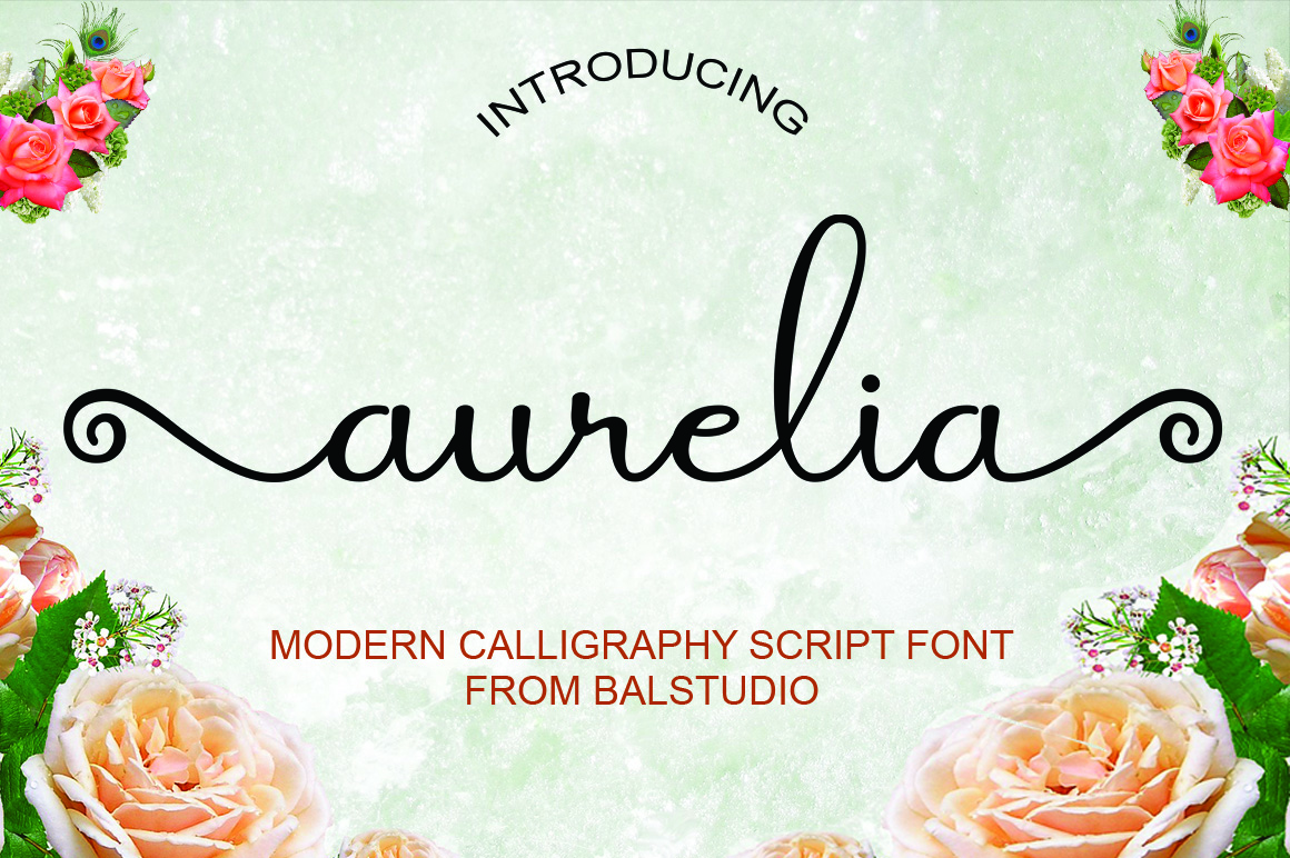 Пример шрифта Aurelia #1